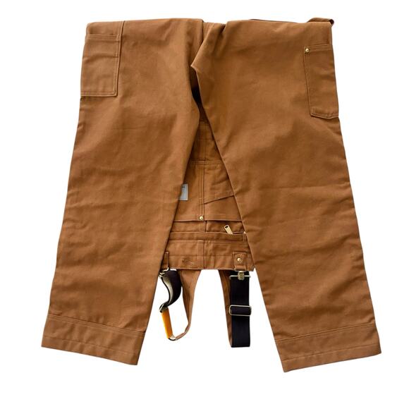 Carhartt Duck Bib Overall 32x32 Relaxed Fit NEW Carpenter Brown R01-M - Picture 3 of 16